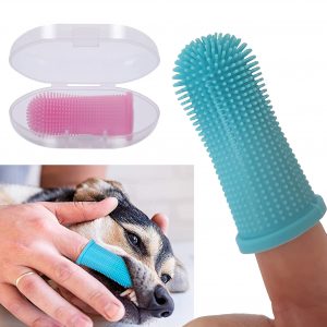 dog super soft pet finger toothbrush teeth cleaning bad breath care nontoxic silicone tooth brush tool